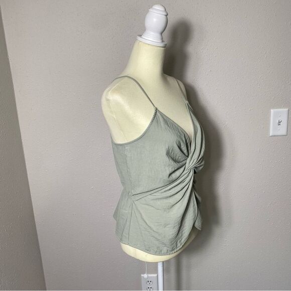 Flawless Sage Green Aurelia Tie Front Cami Women's Size Medium - Picture 4 of 14